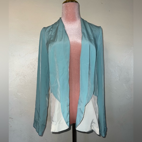 Lush Jackets & Blazers - Lush Turquoise cream jacket